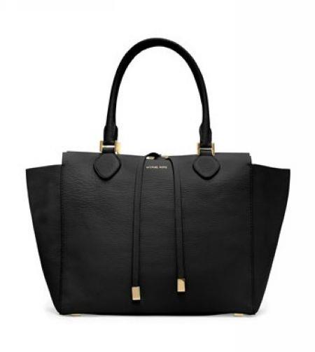 michael kors stor miranda grus tote svart Clearance ca6d4